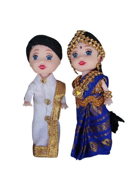 4 INCH COUPLE DOLL A0 IB