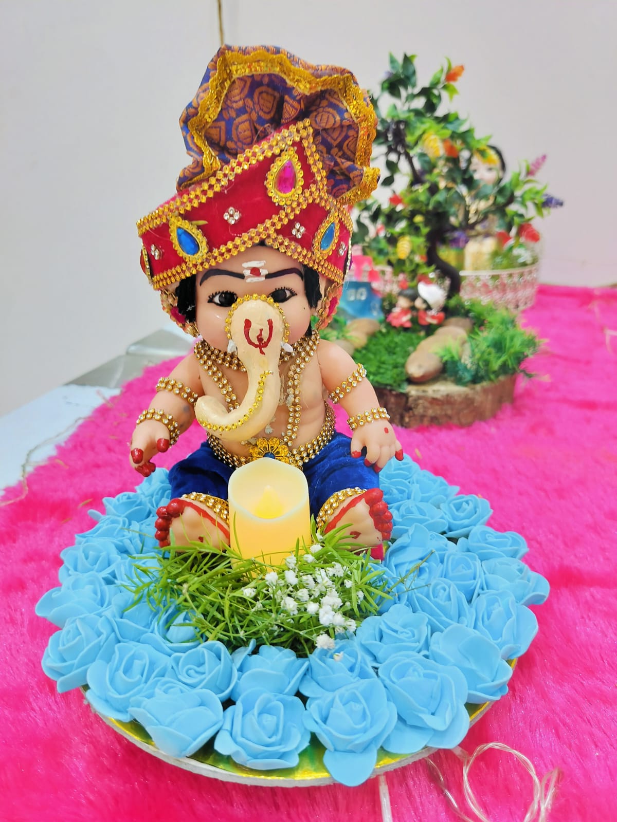 GANESH JI DECORATIVE PLATTER
