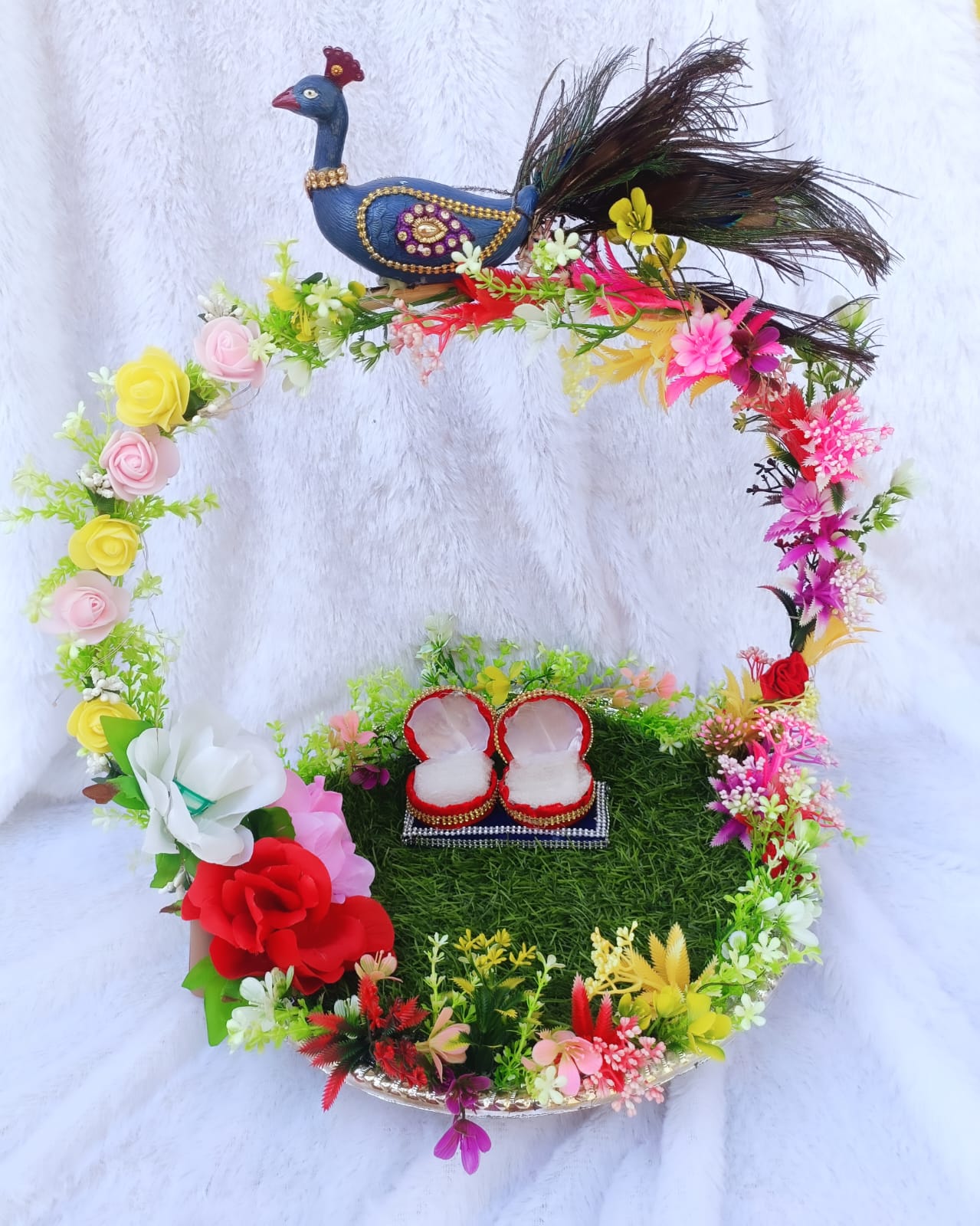 HANDCRAFTED COUPLE RING PLATTER