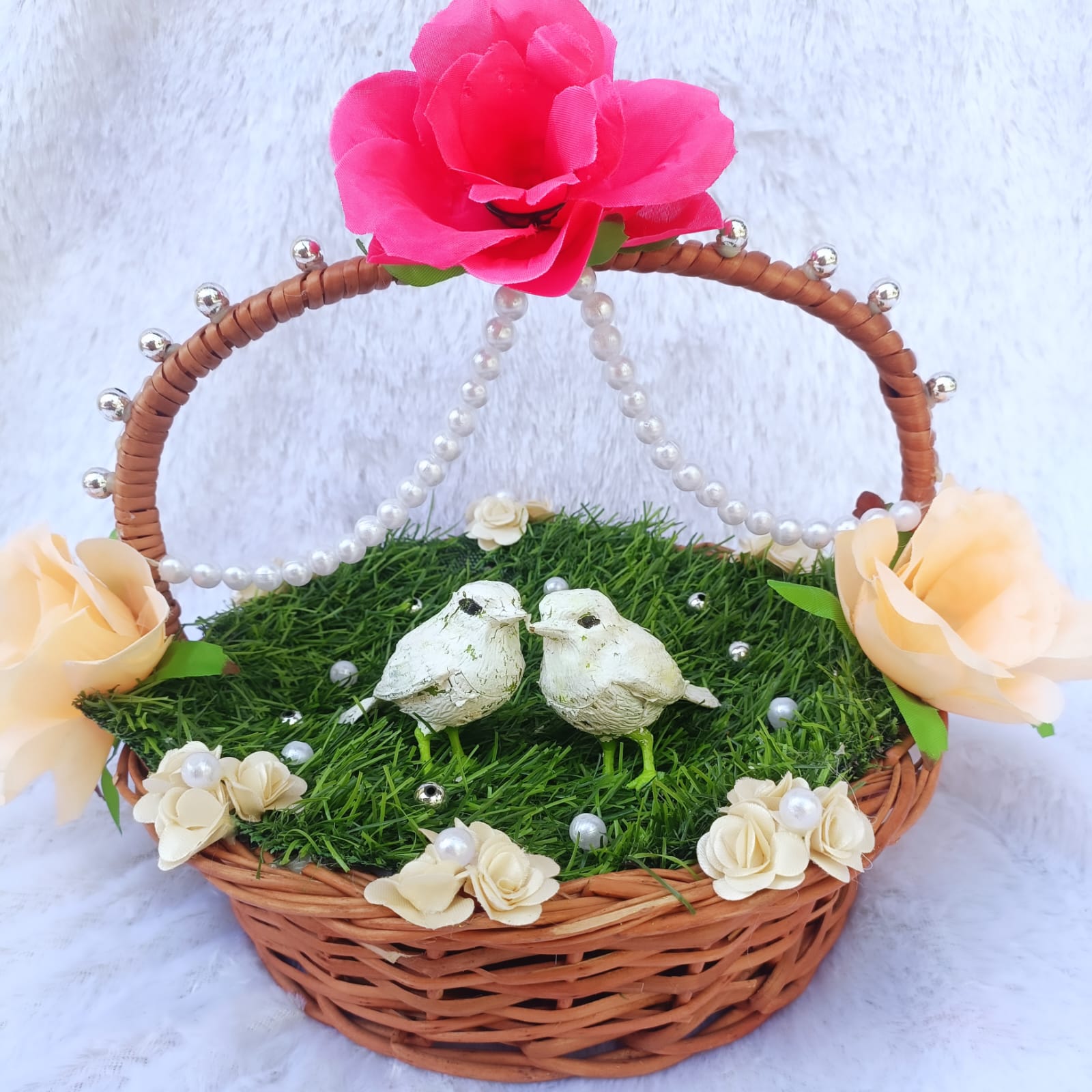 HANDCRAFTED CUTE BIRDS DECORATIVE PLATTER