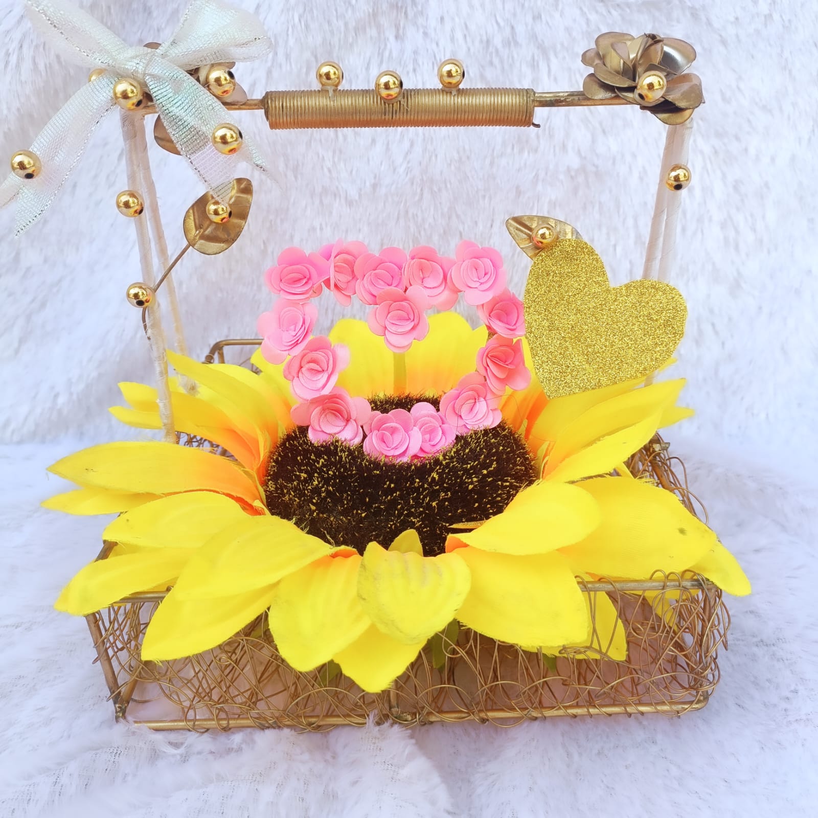 HANDCRAFTED FLOWER DECORATIVE PLATTER