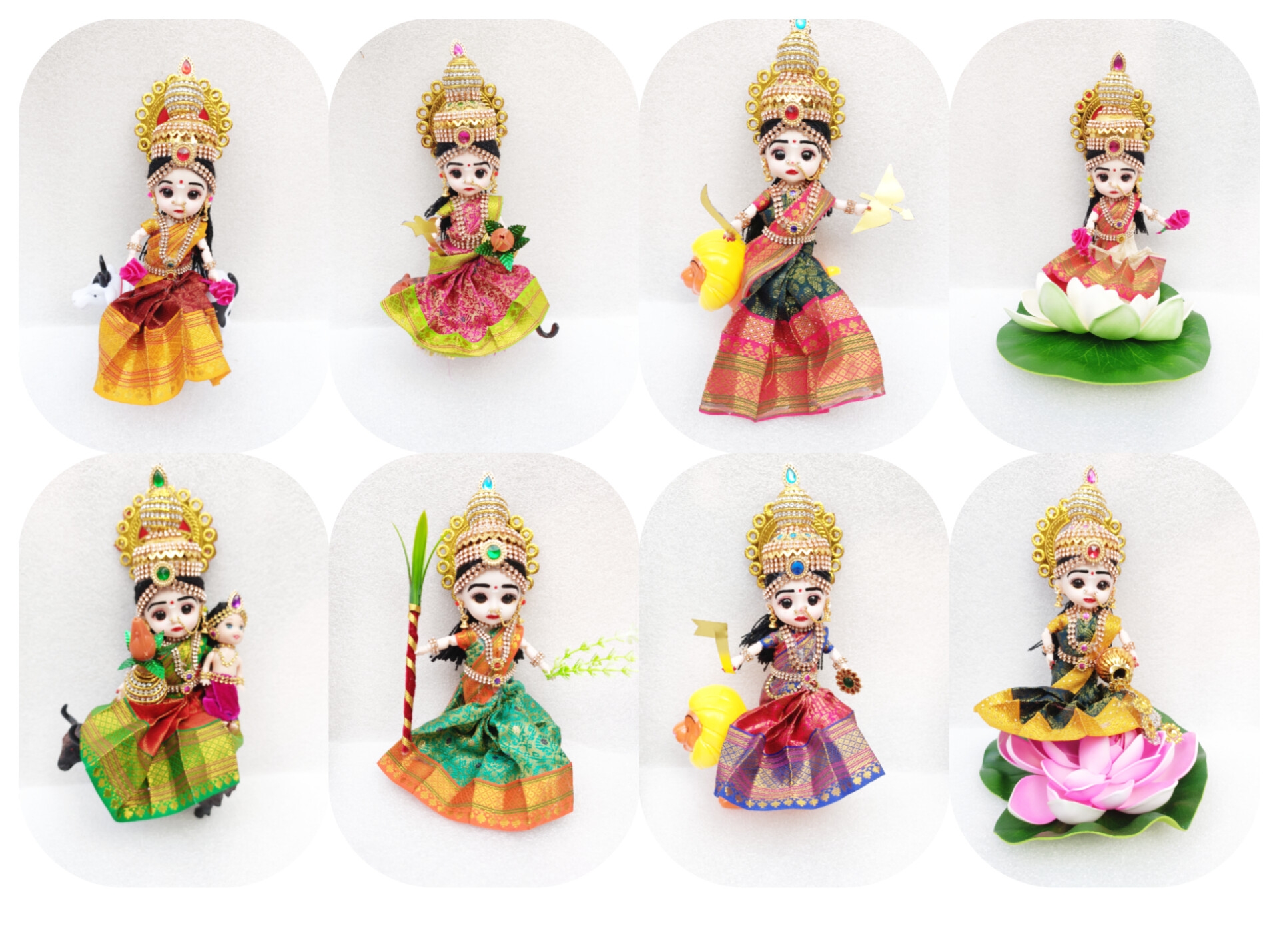 6" ashtalakshmi doll