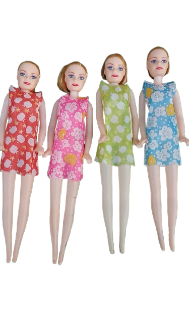 SET OF 4 BARBIE DOLL GIRL