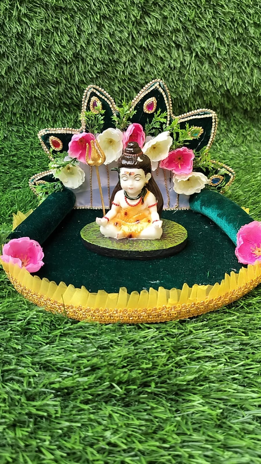 HANDCRAFTED LORD SHIVA DECORATIVE PLATTER