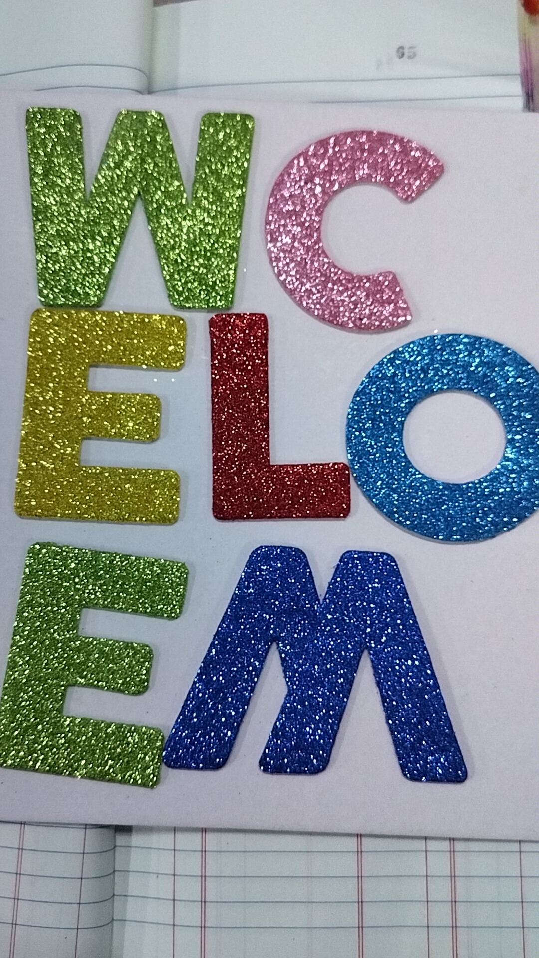 Foam letter 
