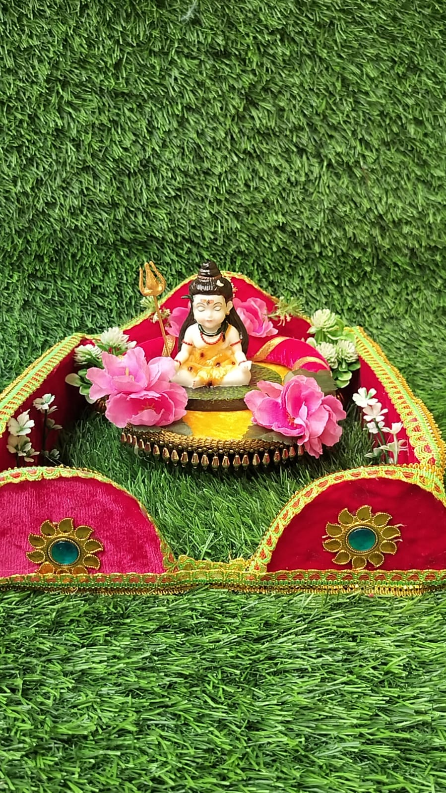 HANDCRAFTED  SHIVAN DECORATIVE PLATTER