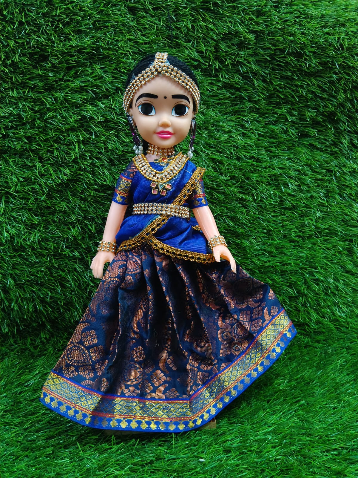 14 inch half saree 