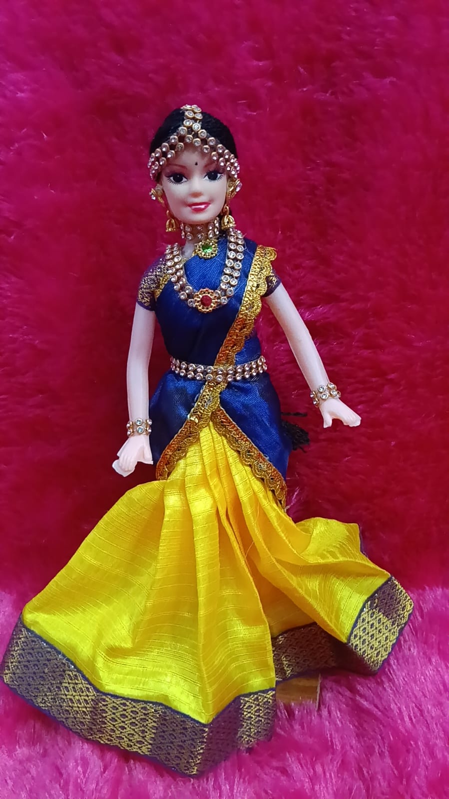 12 half saree doll A12-YB