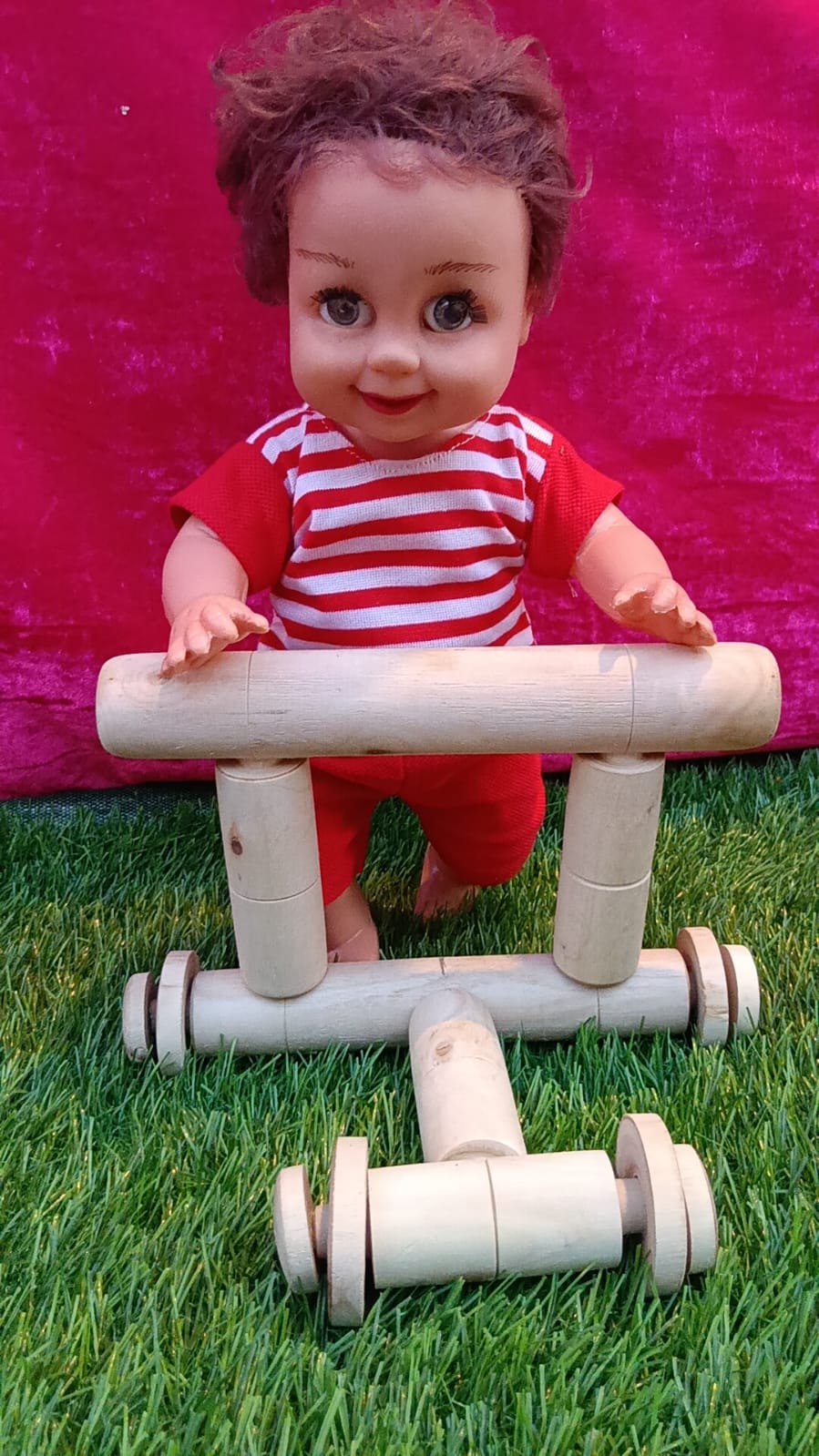 Doll with push Walker