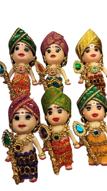 3 IN MUGURUGAN DOLL SET OF 6 PCS