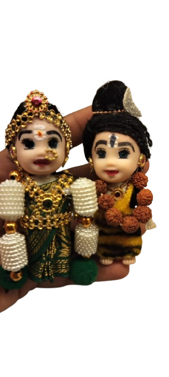 3 INCH COUPLE SIVA PARVATHI