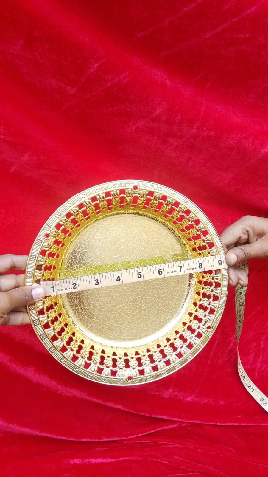 Golden small plate